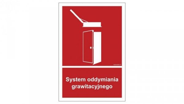 ZNAK - BC059 System oddymiania grawitacyjnego 10 x 14,8 cm PS - Płyta 1mm foto.