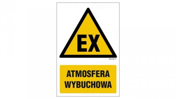 ZNAK - GF036 Atmosfera wybuchowa 10 x 15 cm KS - Folia podłogowa foto.