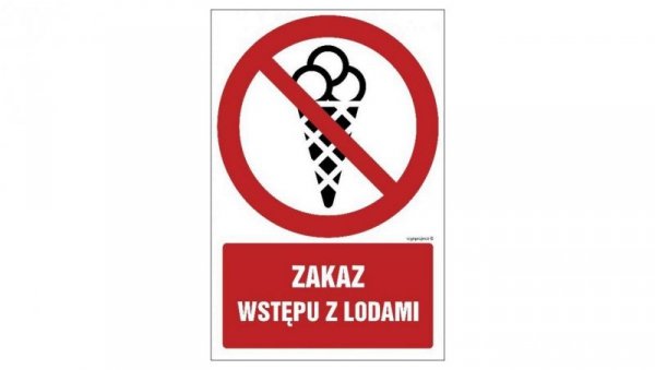 ZNAK - GC068 Zakaz wstępu z metalowymi implantami 10 x 15 cm PN - Płyta 1mm