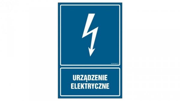 ZNAK - HG016 Urządzenie elektryczne 50 x 75 cm PN - Płyta 1mm