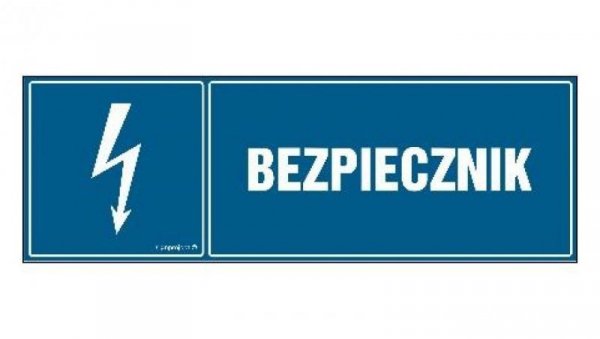 ZNAK - HH011 Bezpiecznik 30 x 10 cm FN - Folia samoprzylepna