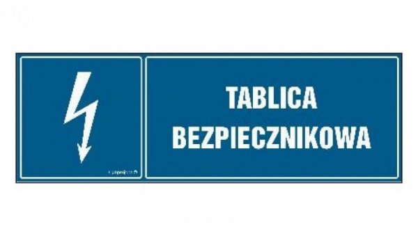 ZNAK - HH054 Tablica bezpiecznikowa 45 x 15 cm FN - Folia samoprzylepna