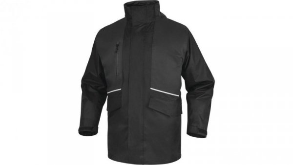 Kurtka 5 w 1 z poliestru pongee powlekanego PVC ALASKA3, kolor: czarno-szary, rozmiar: L / ALAS3NGGT