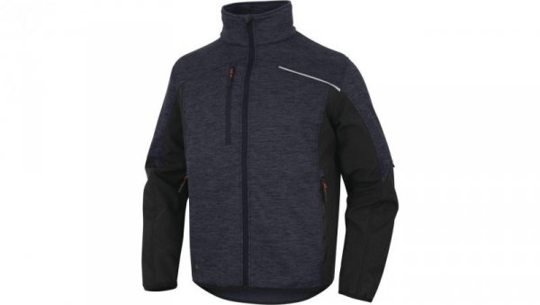 Bluza polar poliester/poliamid NAGOYA2, kolor: granatowo-czarny, rozmiar: M / NAGO2MNTM