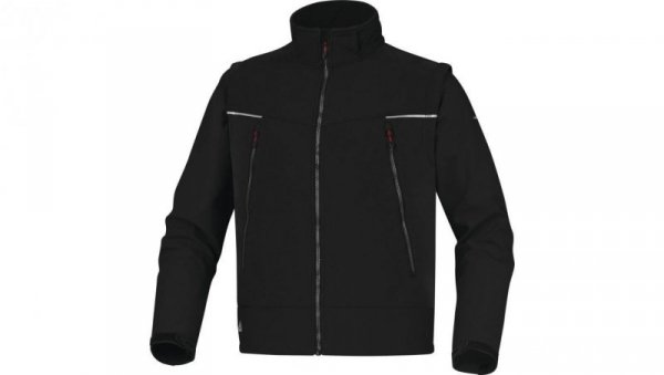 Bluza softshell z poliestru i elastanu, 3 warstwy laminowane ORSA, kolor: czarny, rozmiar: 3XL / ORSANO3X