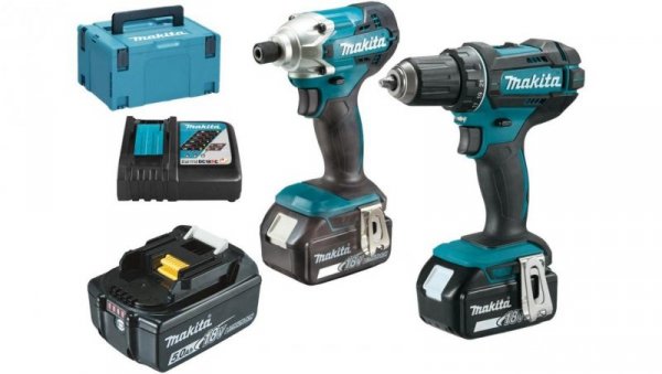 ZESTAW COMBO LI-LON 18V DTD156+DDF482 3*5.0AH MAKPAC