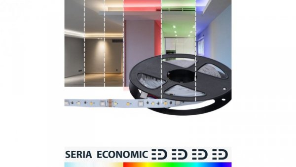 Taśma 12V 5m 300 led 72W RGB+CCT smd5050 12mm Tunable White
