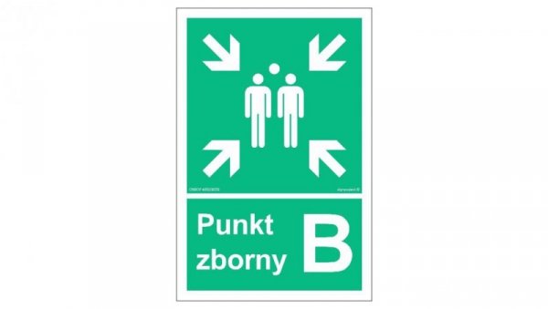 ZNAK - AC044 Punkt zborny B 70 x 105 cm TS - Płyta TD foto.