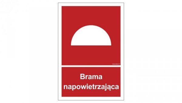 ZNAK - BC061 Brama napowietrzająca 10 x 14,8 cm KN - Folia podłogowa