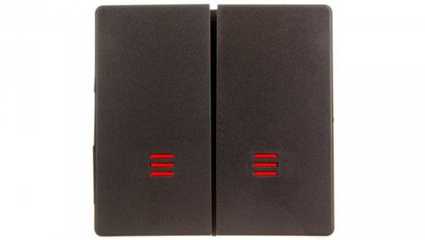 Simon 82 Klawisz podwójny łącznika świecznikowego z podświetleniem grafit 82025-38