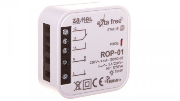 Radiowy odbiornik dopuszkowy 1-kanałowy ROP-01 EXF10000047