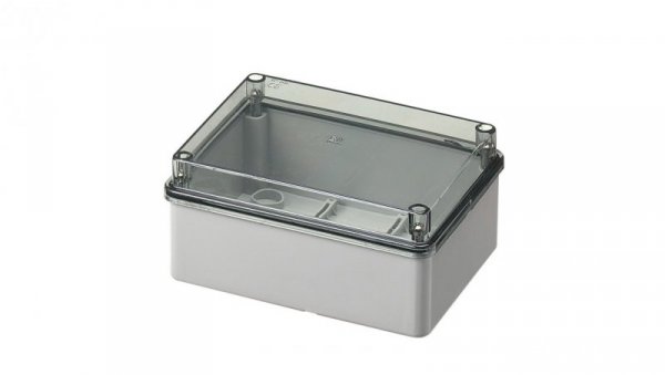 Puszka natynkowa z przeźroczystą pokrywą seria 420 IP65 150x110x70 szara EC420C5