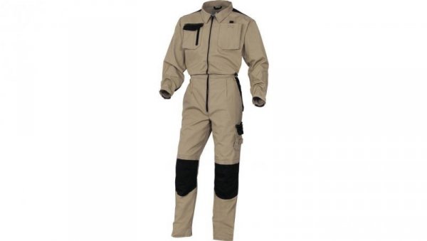 Kombinezon mach spirit zapinany na jeden zamek z poliestru (40) i bawełny (60) 270 g/m? kolor beżowo-czarny rozmiar S CORP M5