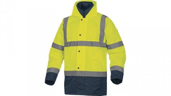 Kurtka ostrzegawcza przeciwdeszczowa 3 w 1 z poliestru oxford powlekanego poliuretanem - klasa 3 - pikowana podpinka z poliestru