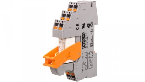 Przekaźnik interfejsowy z zaciskami push-in 2P 8A 24V AC RIF-1-RPT-LV-24AC/2X21 2903333