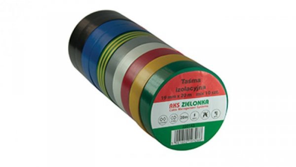 Taśma izolacyjna 19mm x 20m mix 220143T /10 szt/
