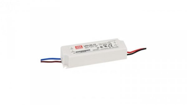 Zasilacz led Mean Well LPV-20-12 20W 12V LED ip67