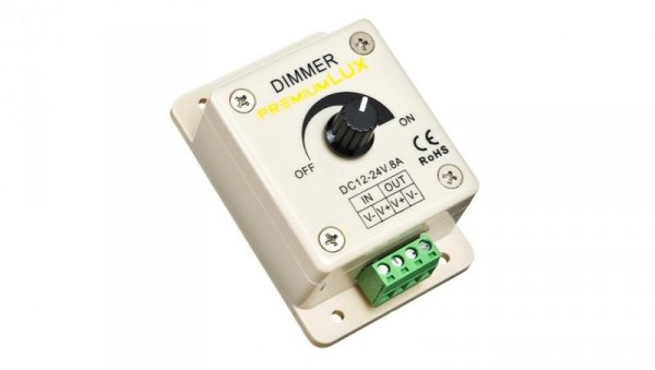 Ściemniacz led 8A 96W manualny szary