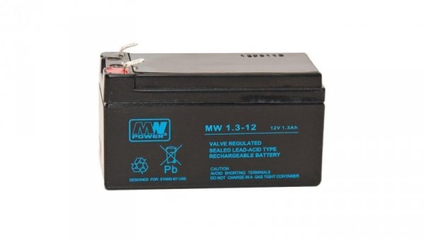 Akumulator AGM 12V 1.3Ah (97x47x53mm) MW 1,3-12