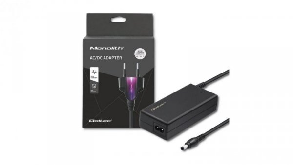 Qoltec Zasilacz desktopowy 72W 12V 6A 5.5*2.1 +kabel zasilający