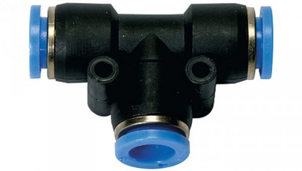 Trójnik wtykowy T z tworzywa sztucznego do węża 16, 138.016