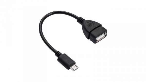 Adapter z kablem Akyga AK-AD-09 micro USB B (m) / USB A (f) OTG 15cm