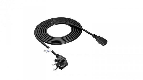Kabel zasilający Akyga AK-PC-06A CCA 3x0.75mm² CEE 7/7 / IEC C13 3 m