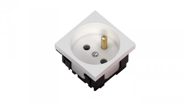 Gniazdo elektryczne standard 1B 2P+Z bez blokady białe 1 szt. 333527