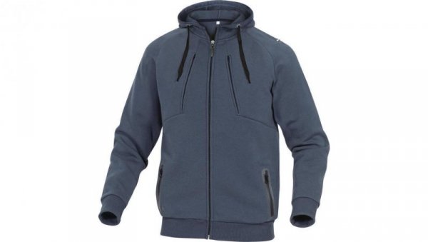 Bluza z molton poliestru/bawełna kolor granatowy rozmiar M ANziOBMTM