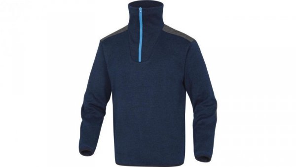 Bluza polarowa imitacja swetra kolor granatowy rozmiar L MARMOBMGT
