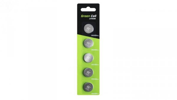 Bateria Litowa Green Cell CR2025 3V 160mAh /5szt./