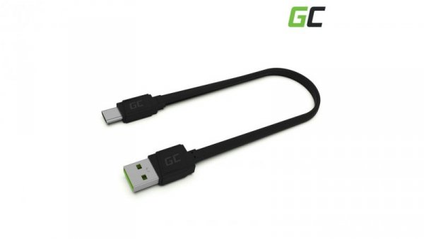 Kabel Green Cell GCmatte USB - USB-C 25cm, szybkie ładowanie Ultra Charge, QC 3.0
