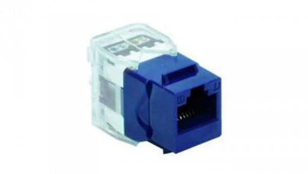 Gniazdo RJ45 kat.5e UTP Keystone niebieski DCN/FA-682MK-8-C5E