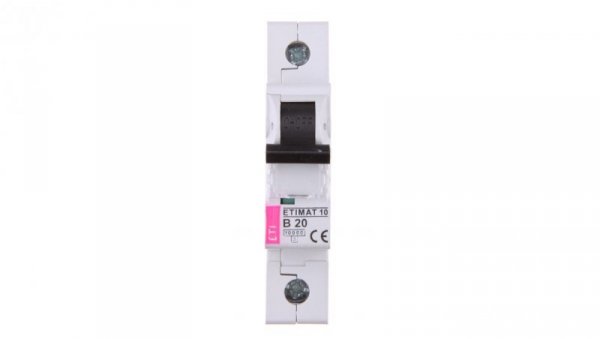 Wyłącznik nadprądowy 1P B 20A 10kA AC ETIMAT10 002121717