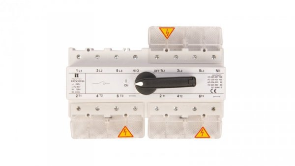 Przełącznik sieć-agregat 125A 3P+N (biegun N nierozłączalny) PRZK-3125NW02