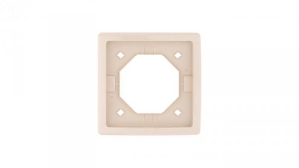 Simon Basic Standard Ramka bryzgoszczelna pojedyncza IP44 z uszczelką beżowa BMR1B/12