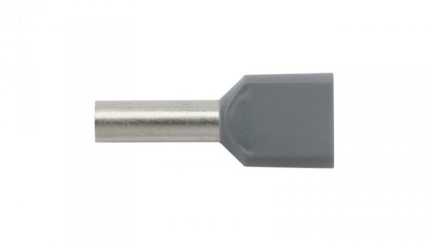 Końcówka tulejkowa izolowana HI 2X4/12 szara E08KH-02020102101 /100szt./