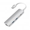 Satechi USB-C Slim Multiport HUB - 2xUSB 3.0 / HDMI / USB-C (PD) / Silver (srebrny)