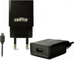 Ładowarka sieciowa Celline USB (czarna)