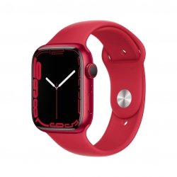 Apple Watch Series 7 45mm GPS + Cellular (LTE) Koperta z aluminium w kolorze (PRODUCT)RED z paskiem sportowym w kolorze (PRODUCT)RED