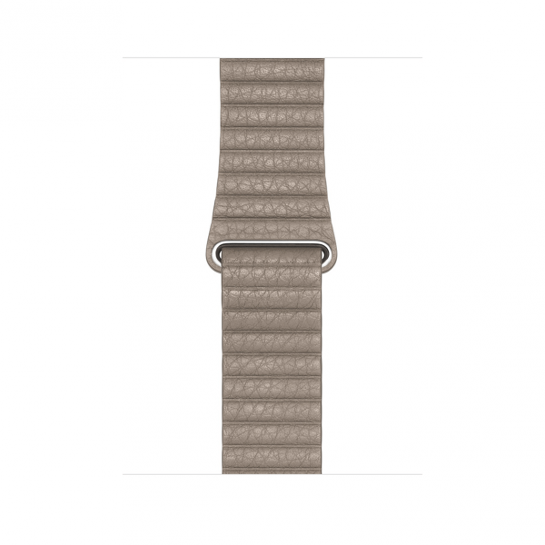 Apple opaska skórzana w kolorze piaskowca do Apple Watch 42/44 mm - Rozmiar M