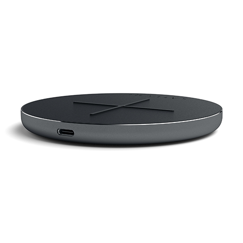 Satechi Aluminium USB-C PD &amp; QC Wireless Charger Space Gray