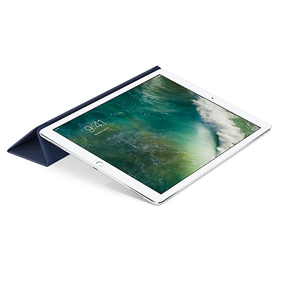 Etui Apple Leather Smart Cover do iPad Pro 12,9 Midnight Blue (nocny błękit)