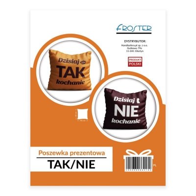 Poszewka prezentowa - Tak/Nie (PL)
