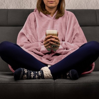 Bluzair - Bluza koc - Różowy