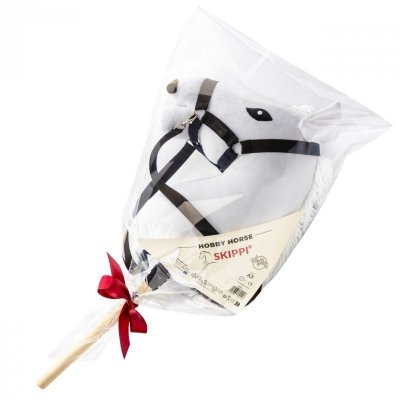 Hobby Horse Skippi - koń na kiju - Biały