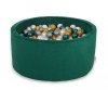 Suchy basen minky z piłkami 200szt - zieleń butelkowa