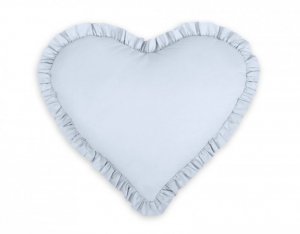 Dekoracyjna poduszka serce - niebieski
