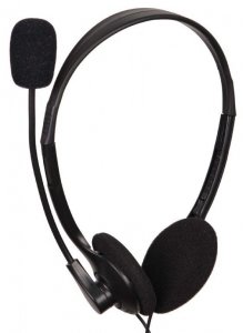 Gembird Stereo headset MHS-123 3.5 mm audio plug, Black, Built-in microphone