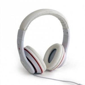 Gembird MHS-LAX-W Stereo headset Los Angeles 3.5mm (1/8 inch), Headband, Microphone, 3.5 mm, White, No, No, White